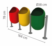 Basurero Ecológico Municipal Triple