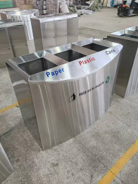 Basurero Acero Inoxidable Completo Hasta 5 Compartimientos