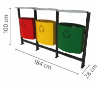 Basurero Ecológico Liverpool Triple Brisa